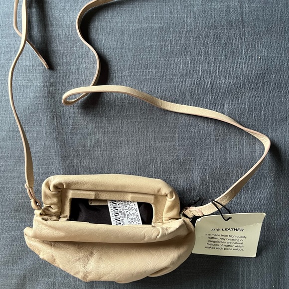 NWT ZARA Micro dumpling/cloud leather crossbody - Picture 2 of 4